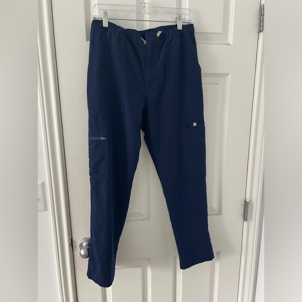 Men’s Figs Navy Blue Cairo Scrub Pants-  Medium Short